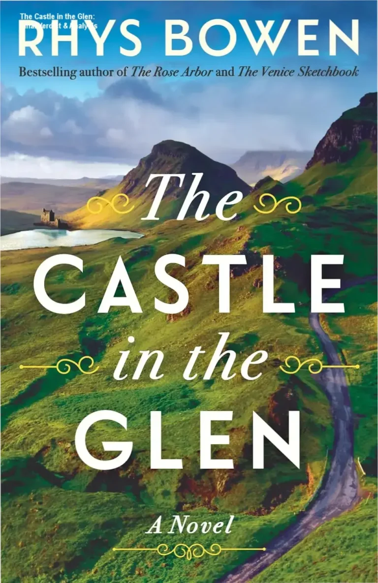 Ebook cover of The Castle in the Glen by Rhys Bowen featuring a Scottish castle
