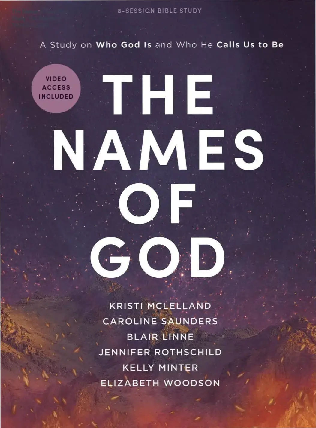 The Names of God Bible Study for Women textbook and video access interface