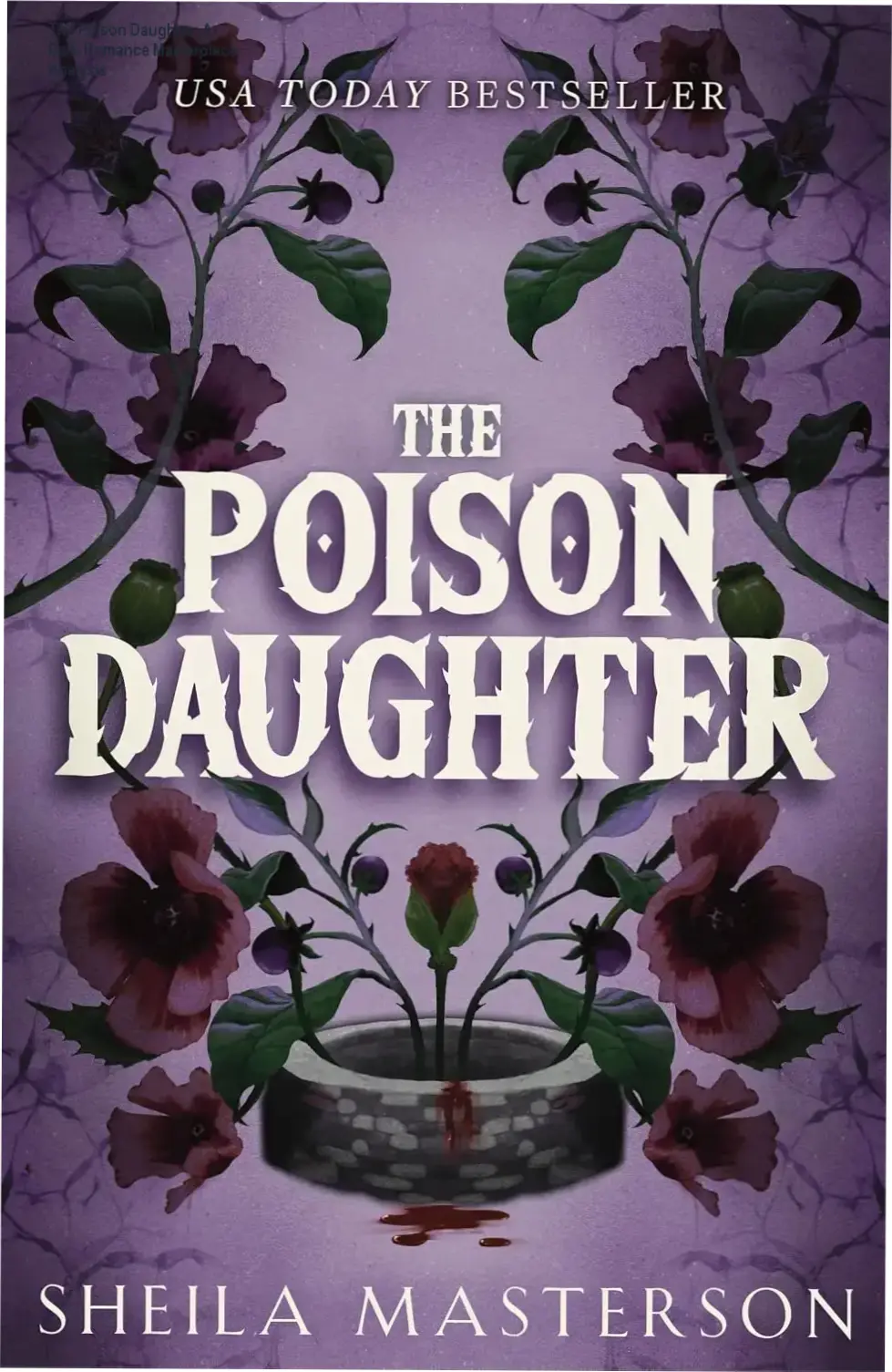 The Poison Daughter by Sheila Masterson Kindle edition book cover featuring dark fantasy aesthetics