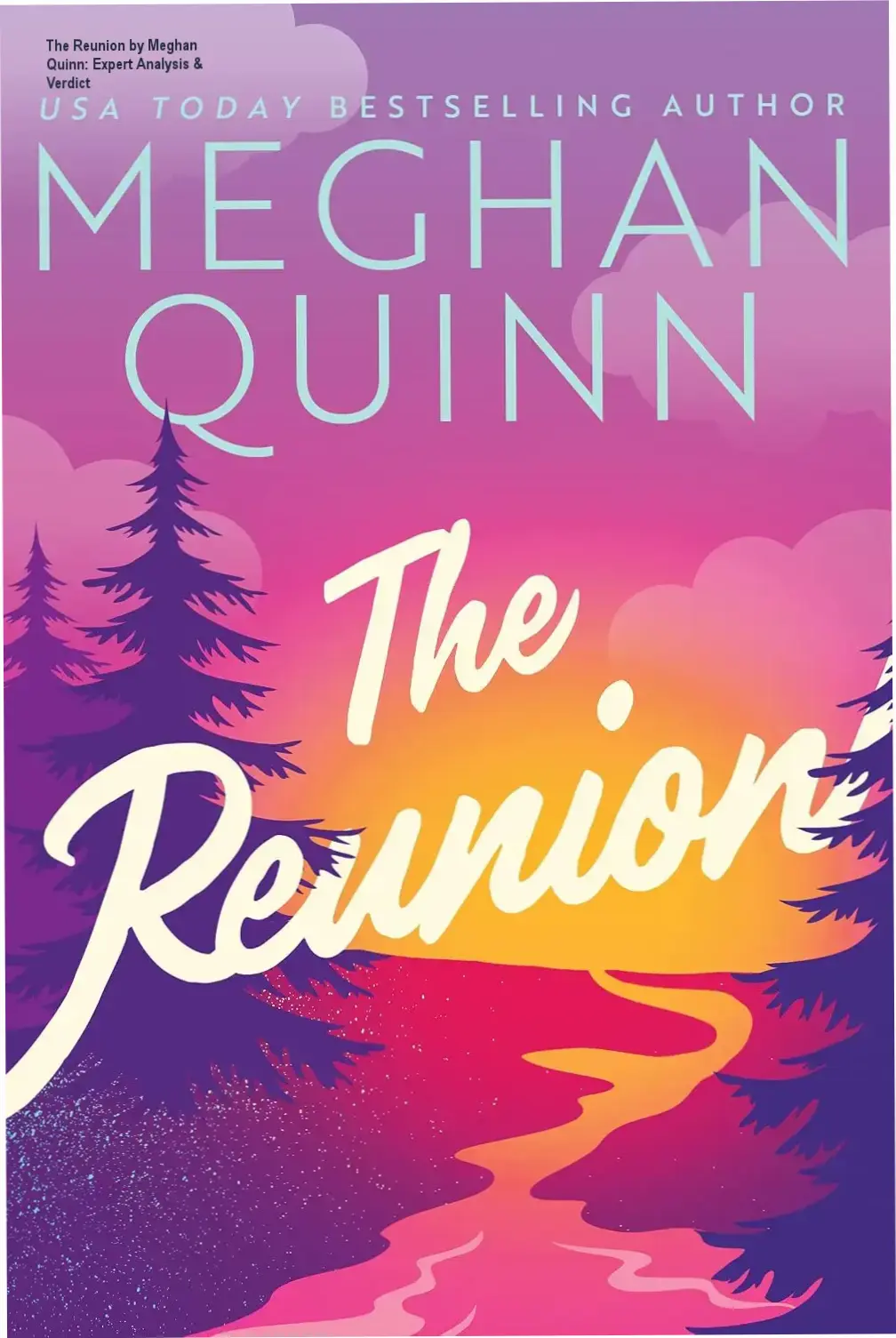 Cover of The Reunion by Meghan Quinn Kindle edition showing romantic comedy artwork