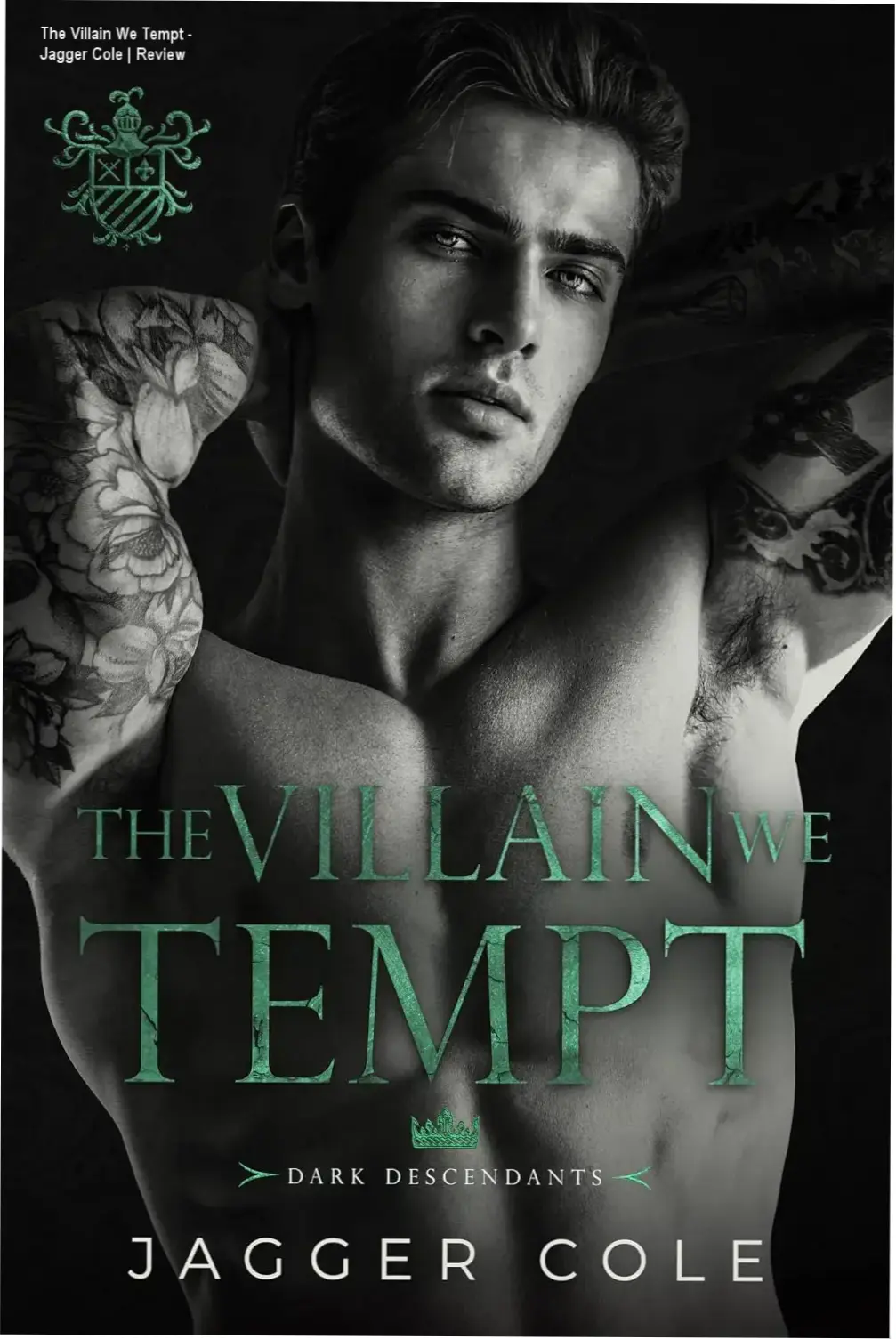 Cover of The Villain We Tempt by Jagger Cole, dark romance novel