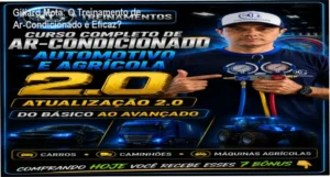 Visão interna da plataforma de treinamento de Giliard Mota para refrigeração automotiva e agrícola