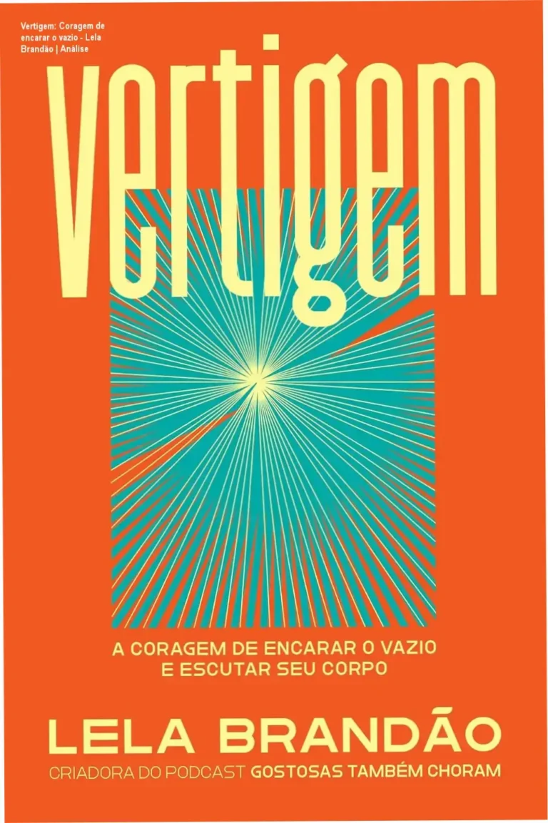 Capa do livro Vertigem de Lela Brandão sobre coragem e reconexão corporal