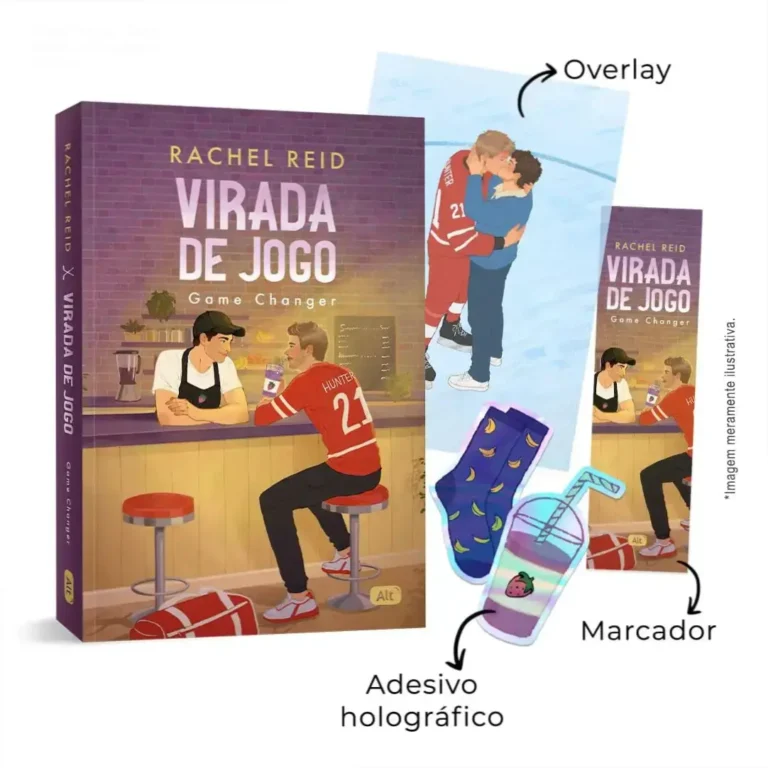 Capa do livro Virada de Jogo de Rachel Reid, romance esportivo LGBTQ+