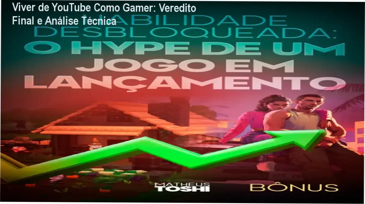 Viver de YouTube Como Gamer de Matheus Toshi: visão interna do curso e módulos de viralização