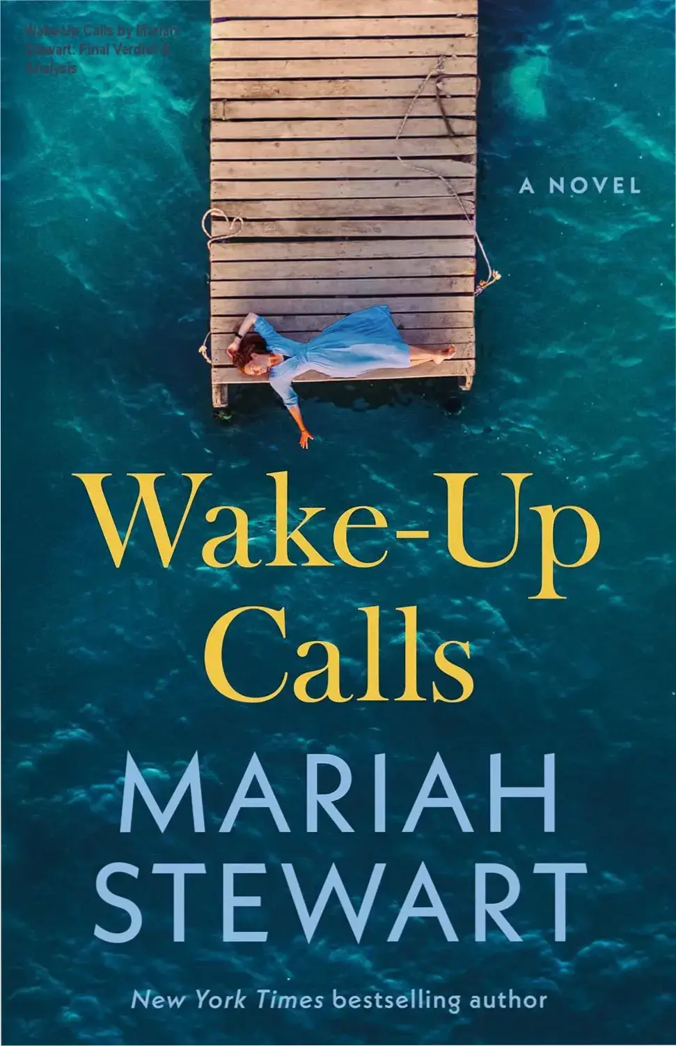 Wake-Up Calls by Mariah Stewart Kindle edition cover showing lakeside campground setting