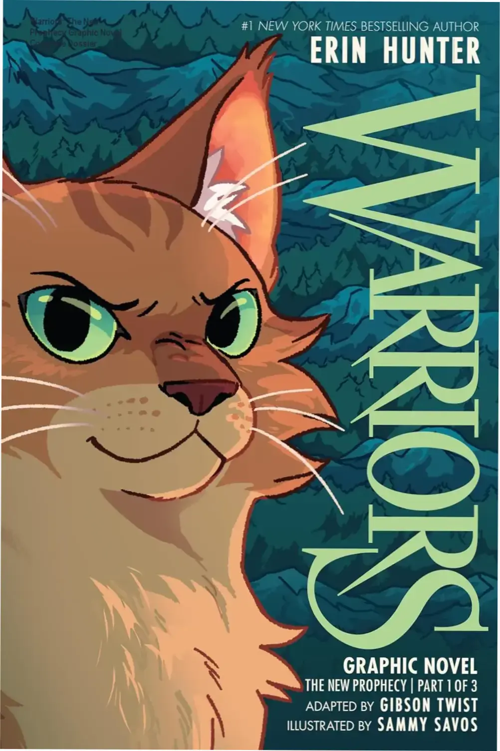 Full-color cover art of Warriors Graphic Novel The New Prophecy Part One