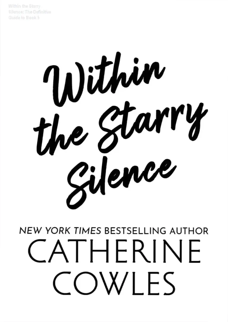 Digital ebook cover of Within the Starry Silence by Catherine Cowles displayed on a modern tablet