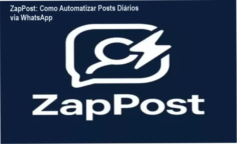 Tela do WhatsApp mostrando posts prontos com imagem, legenda e hashtags gerados pelo ZapPost