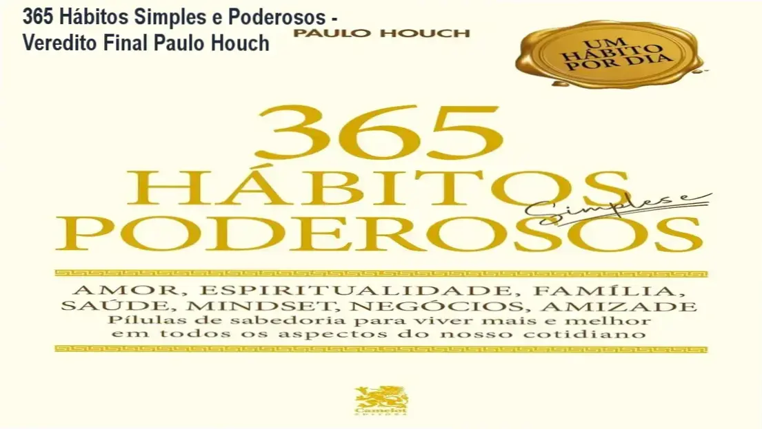 Capa do livro 365 Hábitos Simples e Poderosos de Paulo Houch para desenvolvimento pessoal