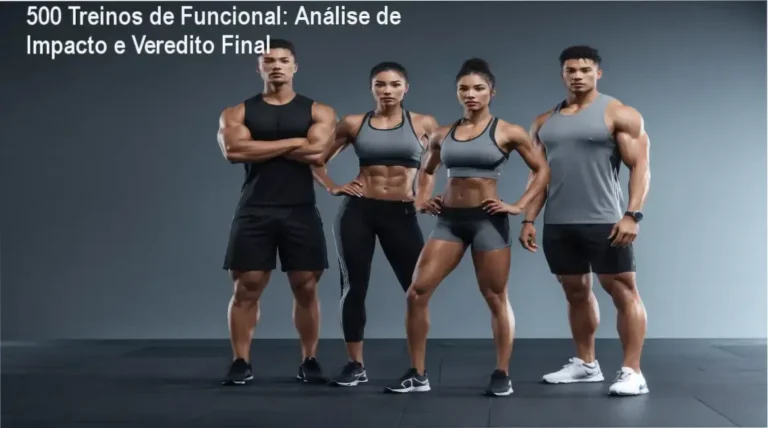 Interface da área de membros do 500 Treinos de Funcional com planilha de exercícios