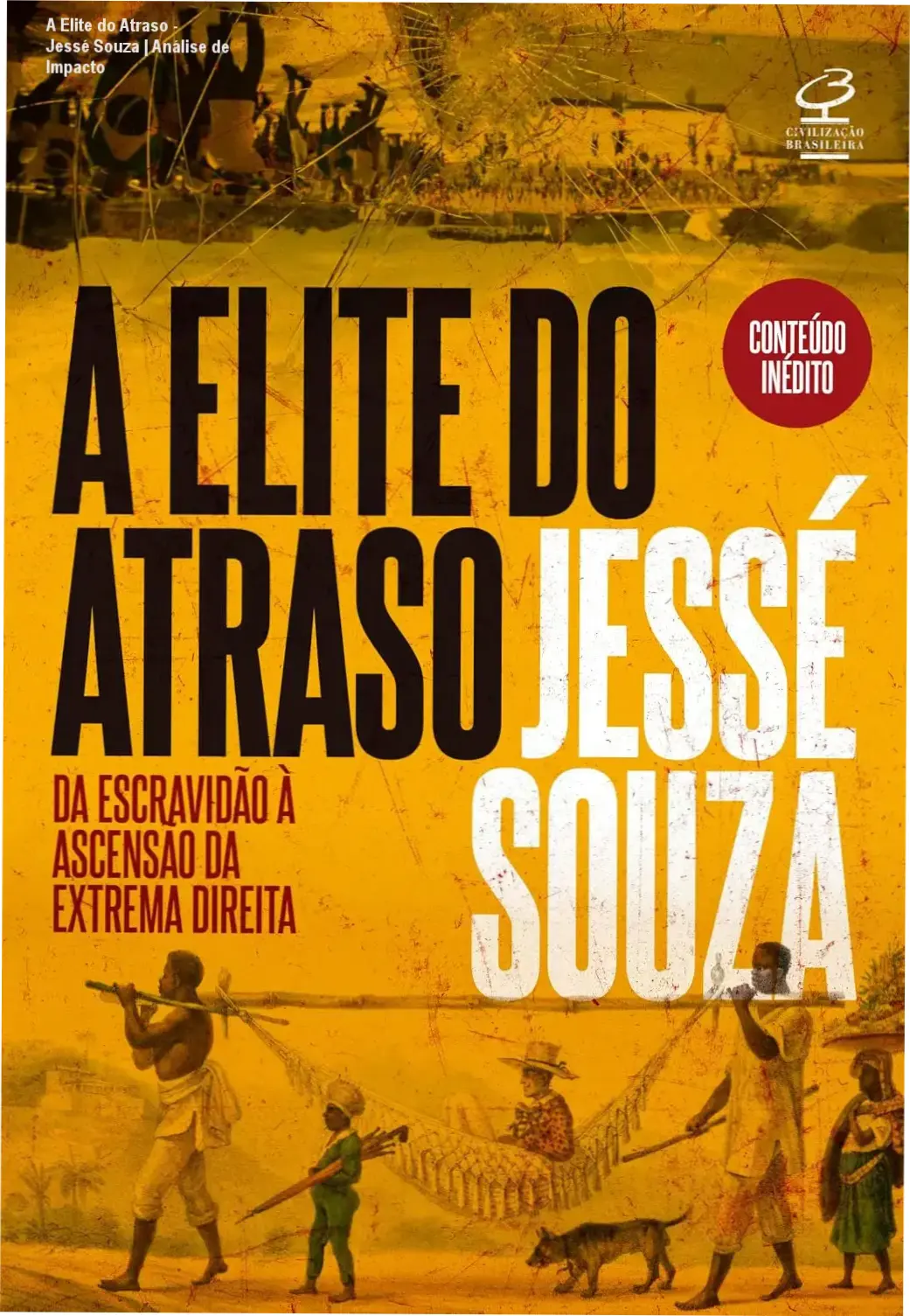 Capa do livro A Elite do Atraso de Jessé Souza sobre sociologia brasileira