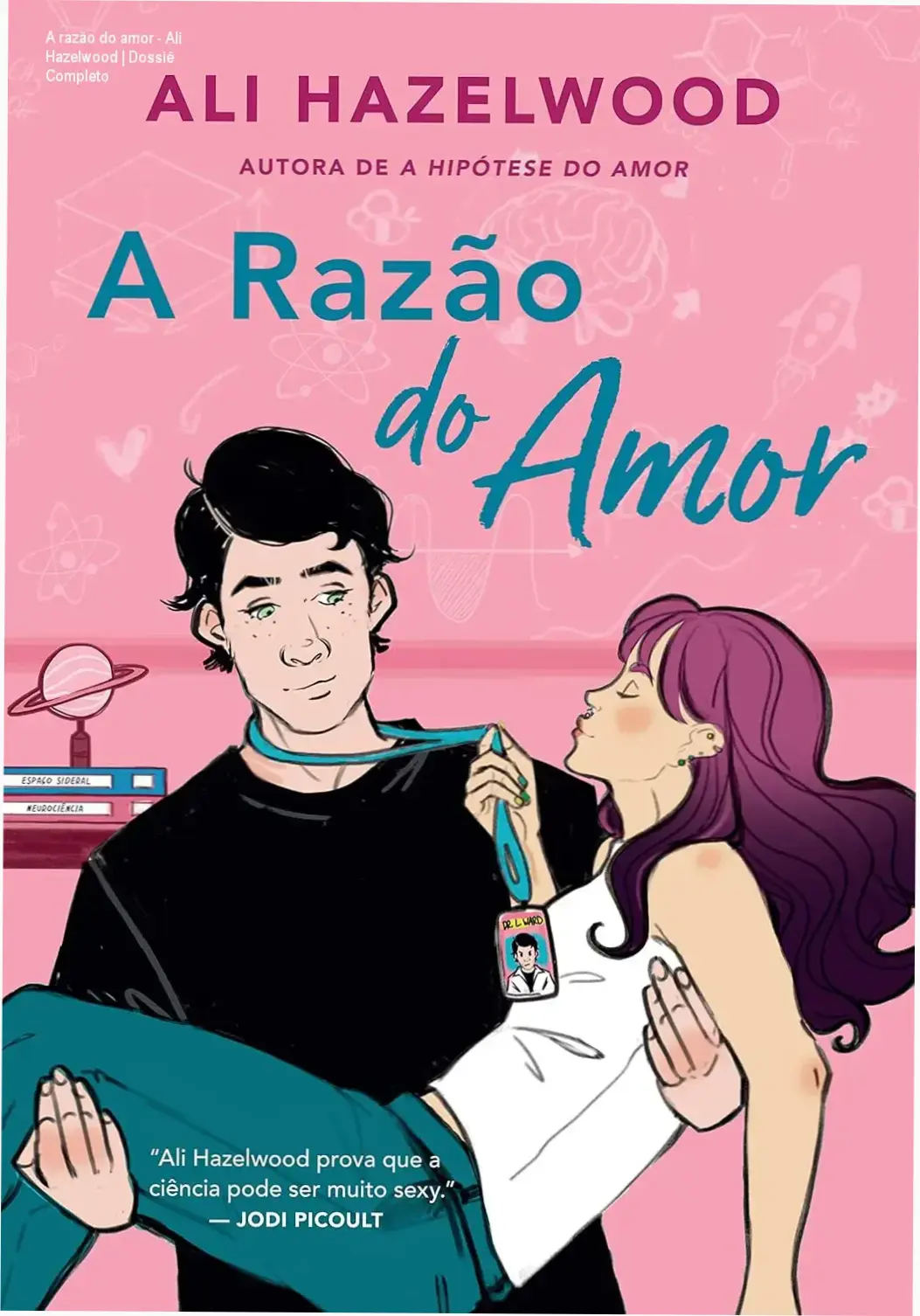 Capa do ebook A razão do amor de Ali Hazelwood em dispositivo digital