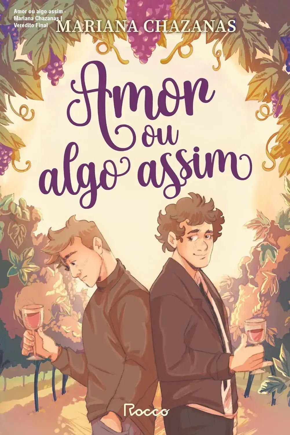 Capa do livro Amor ou algo assim de Mariana Chazanas em dispositivo digital
