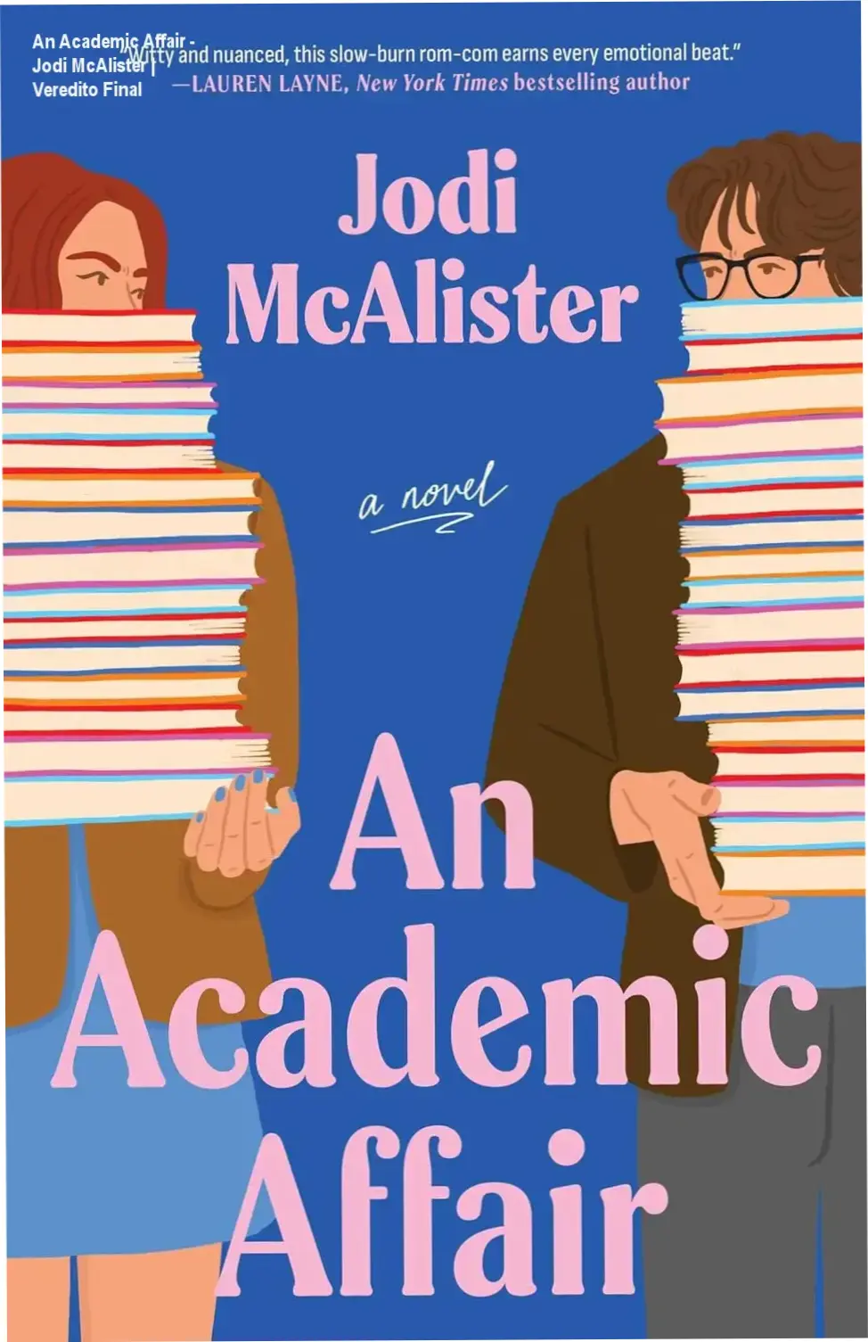 Capa do ebook An Academic Affair de Jodi McAlister sobre romance acadêmico