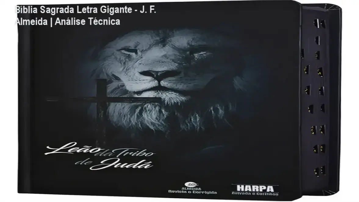 Bíblia Sagrada Letra Gigante com capa de luxo e palavras de Jesus em vermelho
