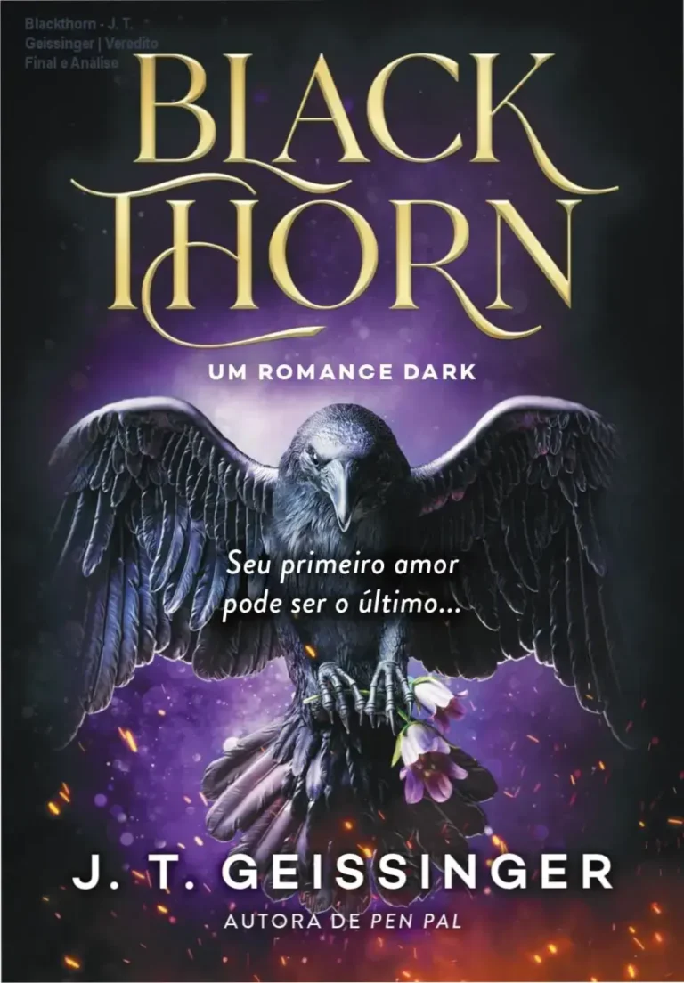 Capa do livro Blackthorn de J. T. Geissinger, romance dark com suspense e mistério