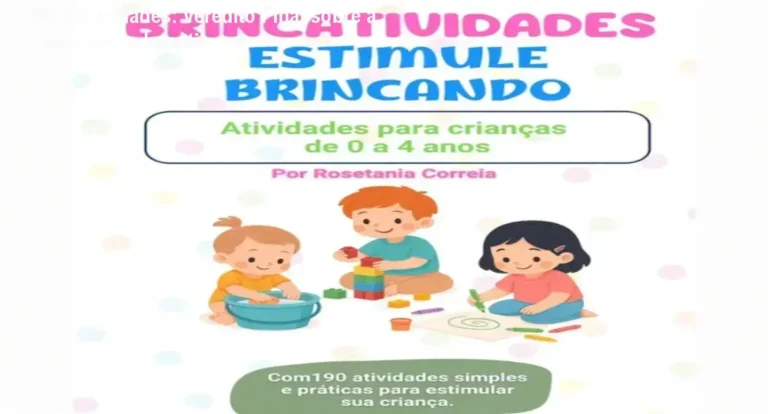 Criança realizando atividade sensorial do guia BrincAtividades para desenvolvimento infantil