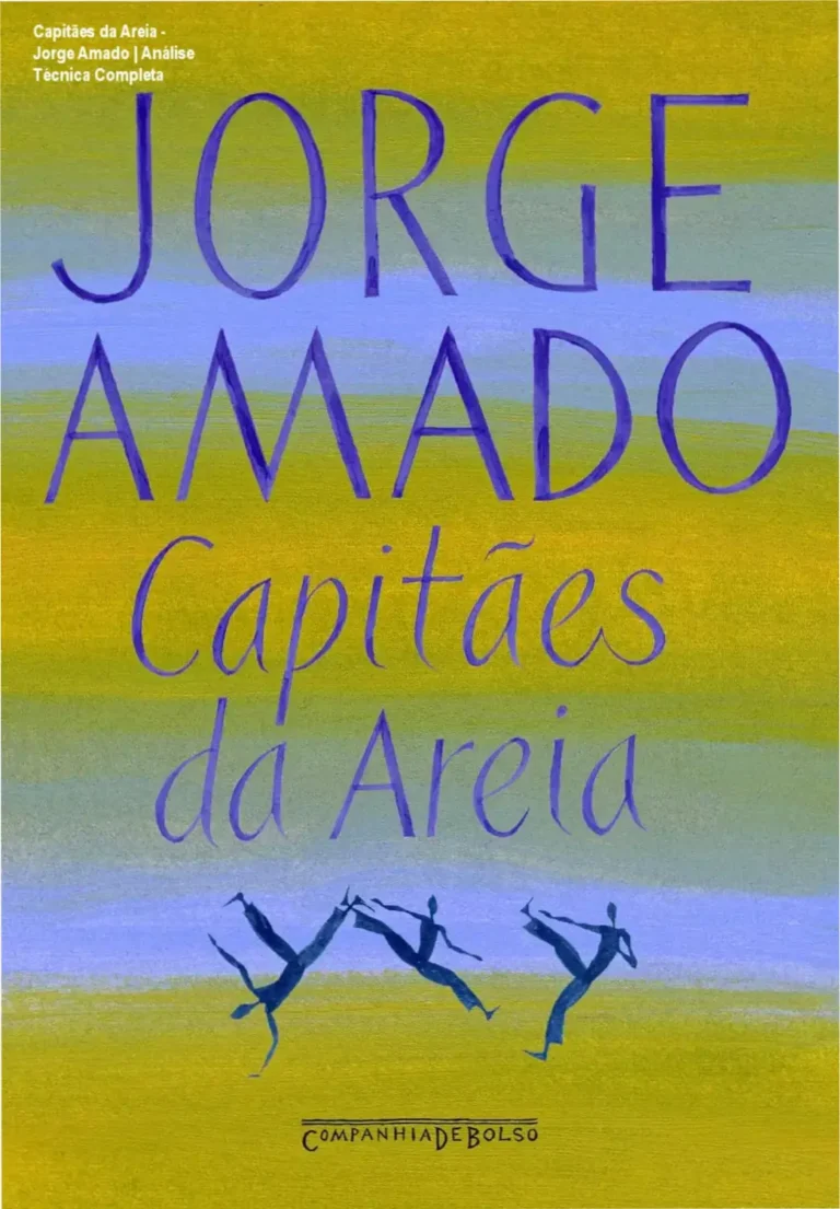 Capa do livro Capitães da Areia de Jorge Amado com foco em crítica social