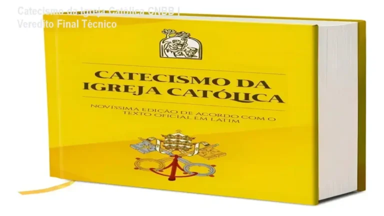 Livro Catecismo da Igreja Católica edição luxo da CNBB com marcador de página