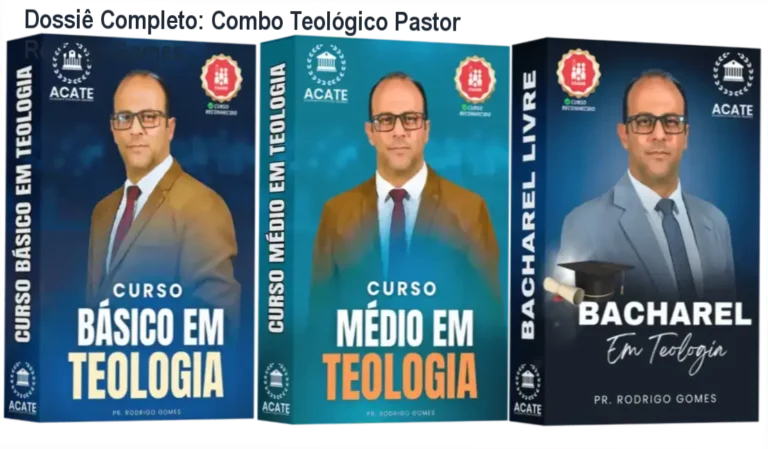 Visão geral do Super Combo Teológico do Pastor Rodrigo Gomes com destaque para a certificação CGADB