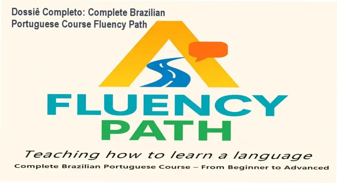Complete Brazilian Portuguese Course Fluency Path visão interna do material didático