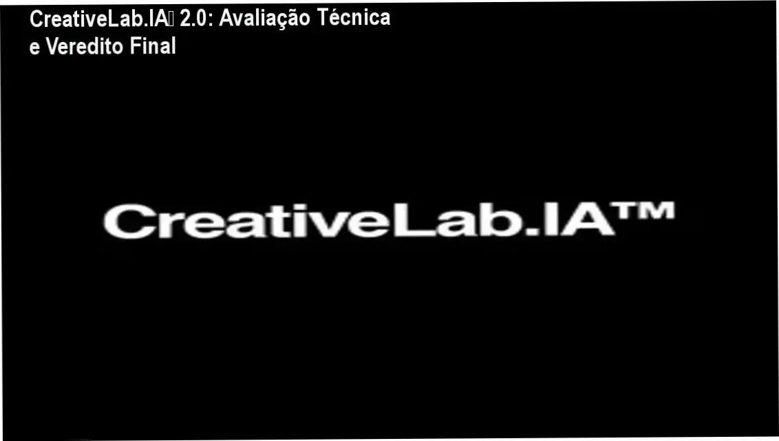 Interface do sistema CreativeLab.IA™ 2.0 demonstrando a criação de artes comerciais de alta conversão