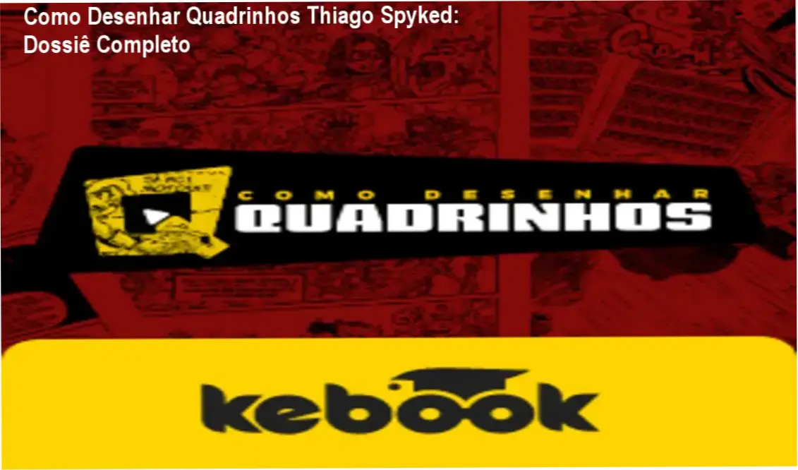Material didático do curso Como Desenhar Quadrinhos de Thiago Spyked para criação de HQs