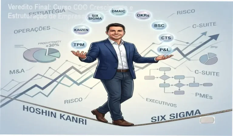 Diagrama de fluxos de gestão operacional e estruturação de empresas do curso COO
