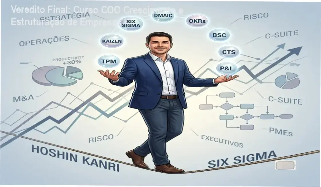 Diagrama de fluxos de gestão operacional e estruturação de empresas do curso COO