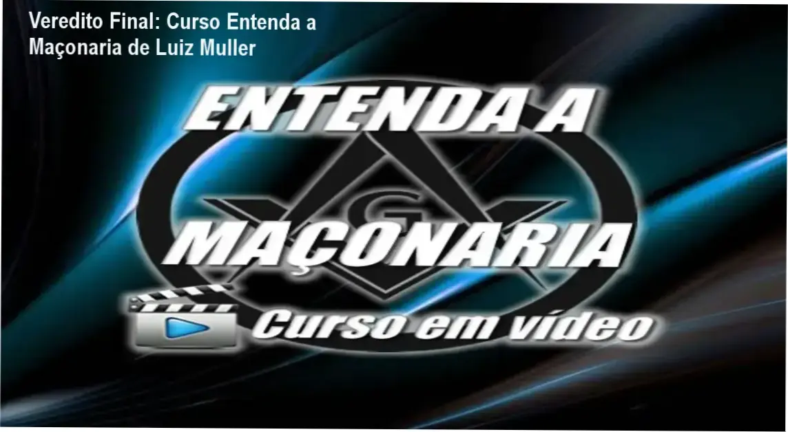 Elementos simbólicos da Maçonaria representando o conteúdo do curso de Luiz Muller