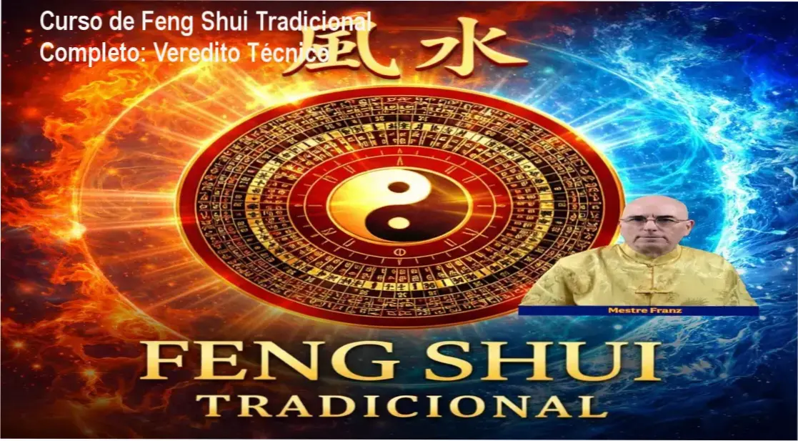 Representação técnica da metodologia de Feng Shui Tradicional San He e San Yuan do curso FranzFengShui