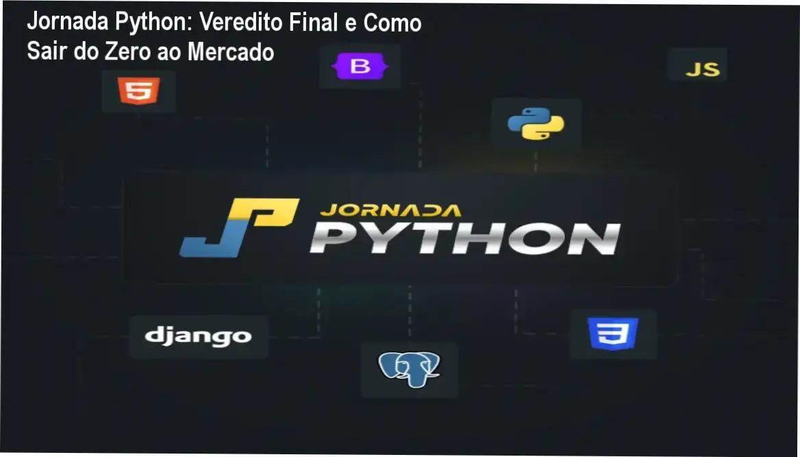 Interface da formação Jornada Python apresentando a trilha de aprendizado de Python e Django