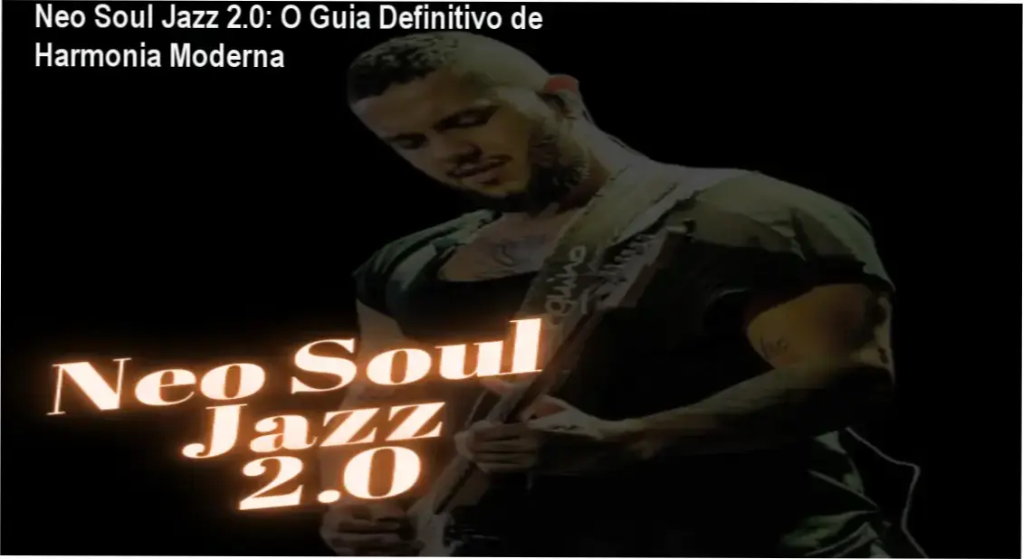 Guitarrista aplicando técnicas de harmonia moderna do curso Neo Soul Jazz 2.0 de Leandro Wesley