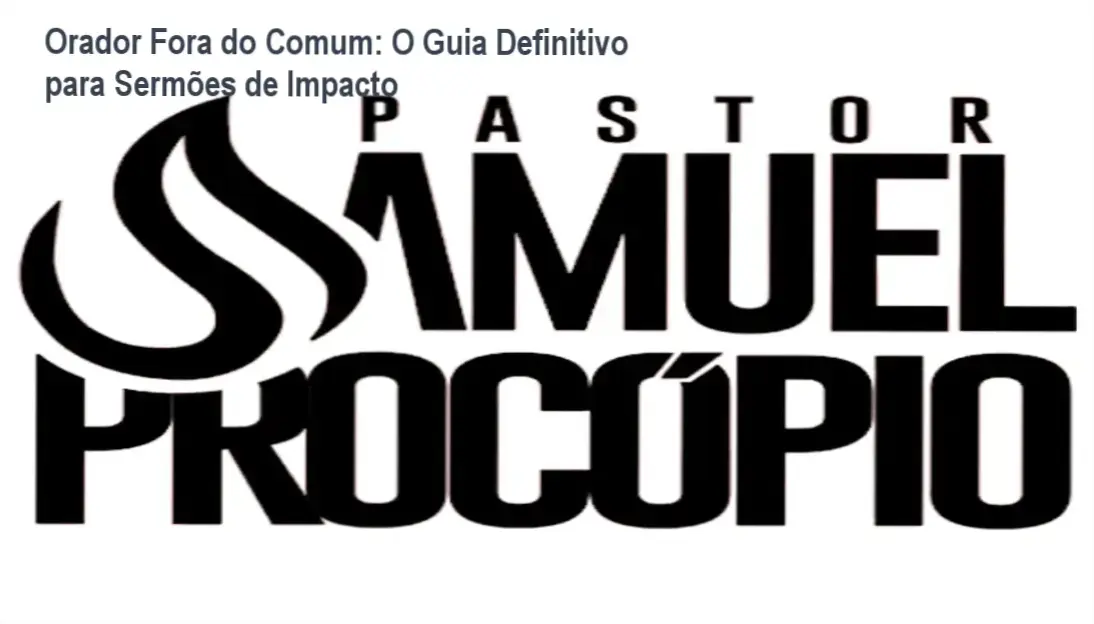 Samuel Procopio ensinando técnicas de homilética e oratória sacra no curso Orador Fora do Comum