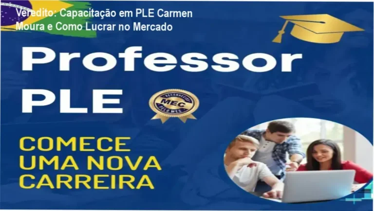 Infográfico detalhando a metodologia de ensino de Português para Estrangeiros da professora Carmen Moura