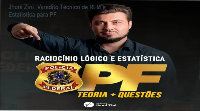 Material de estudo de Raciocínio Lógico e Estatística para Polícia Federal do professor Jhoni Zini