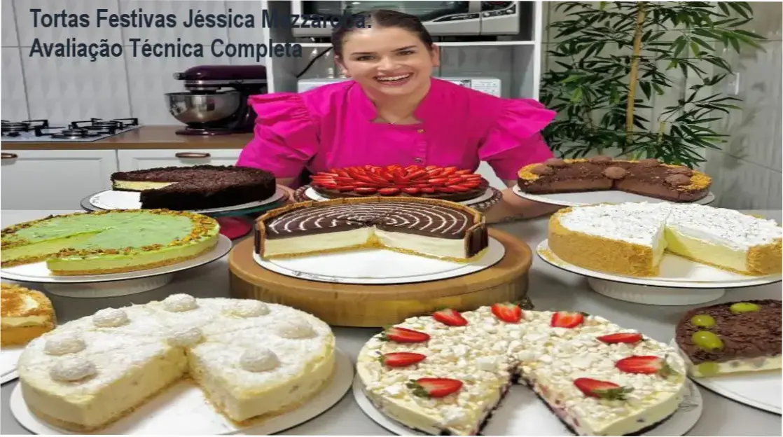 Exemplos de tortas festivas profissionais produzidas com o método de Jéssica Mezzaroba