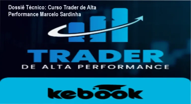 Interface do Curso Trader de Alta Performance de Marcelo Sardinha com foco em análise técnica e gestão de risco