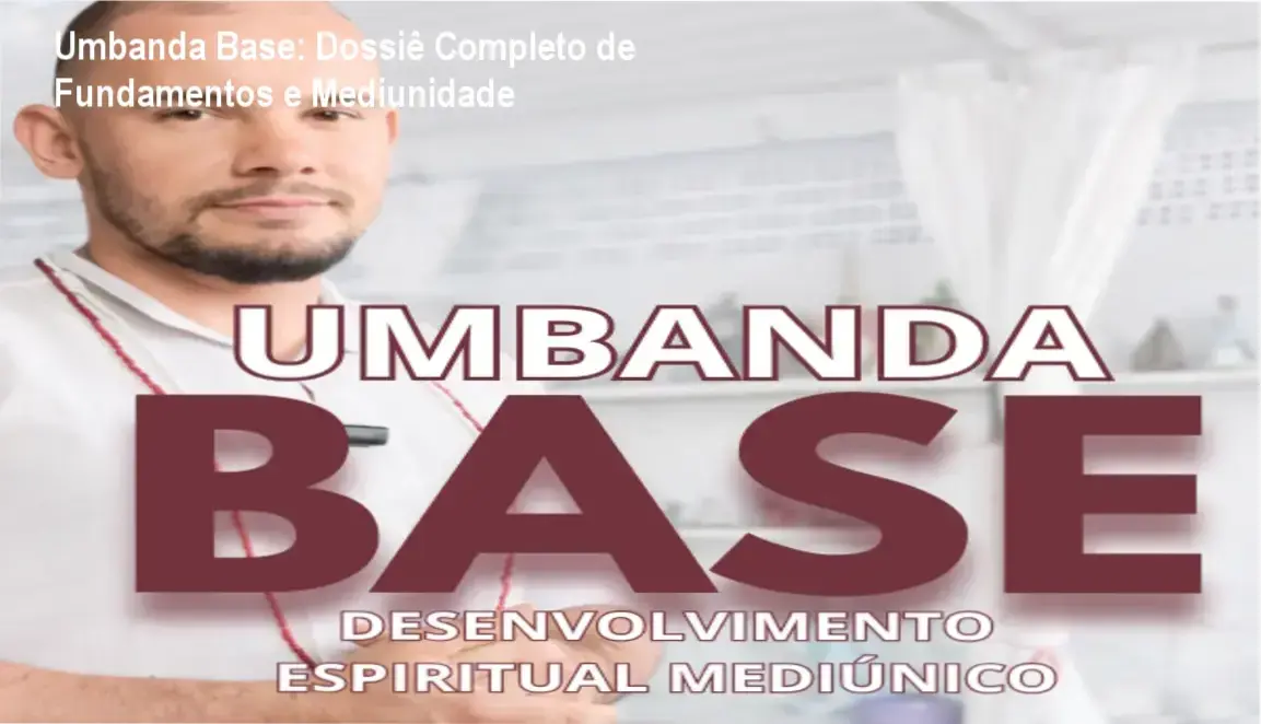 Representação visual dos fundamentos da Umbanda e desenvolvimento mediúnico do curso Umbanda Base