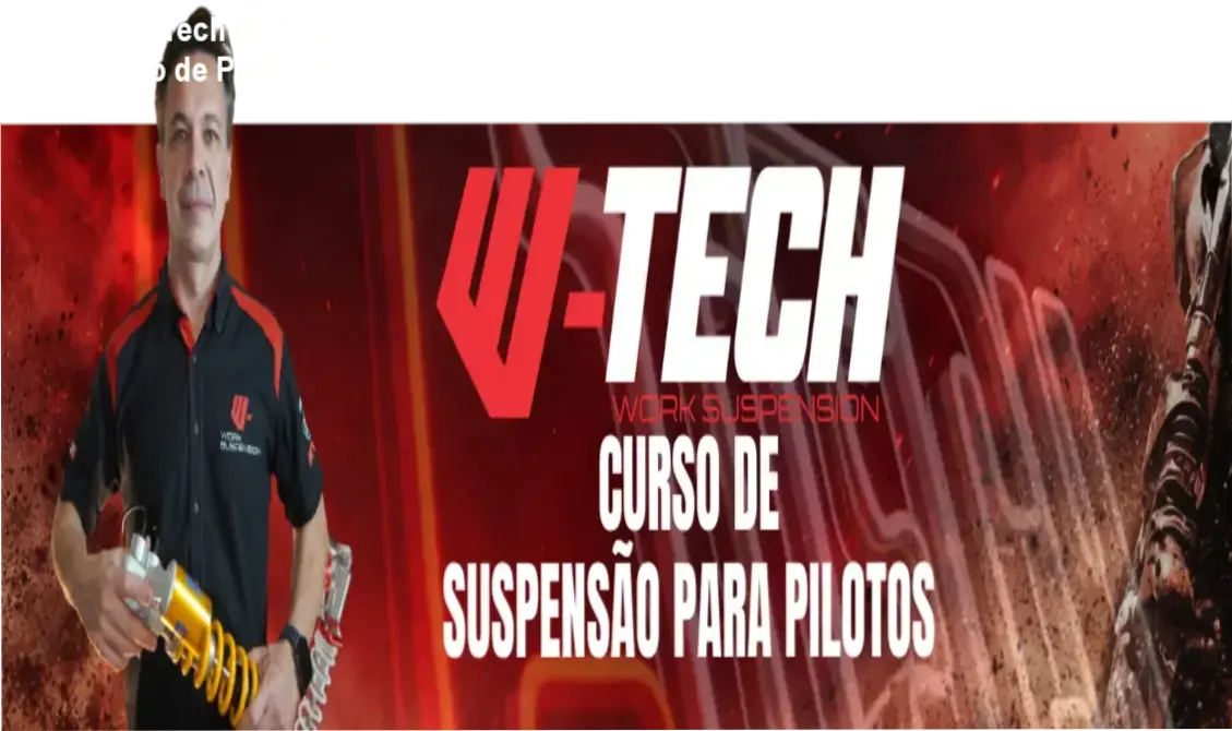Piloto ajustando a suspensão de uma moto Off-Road seguindo o método técnico da W-Tech