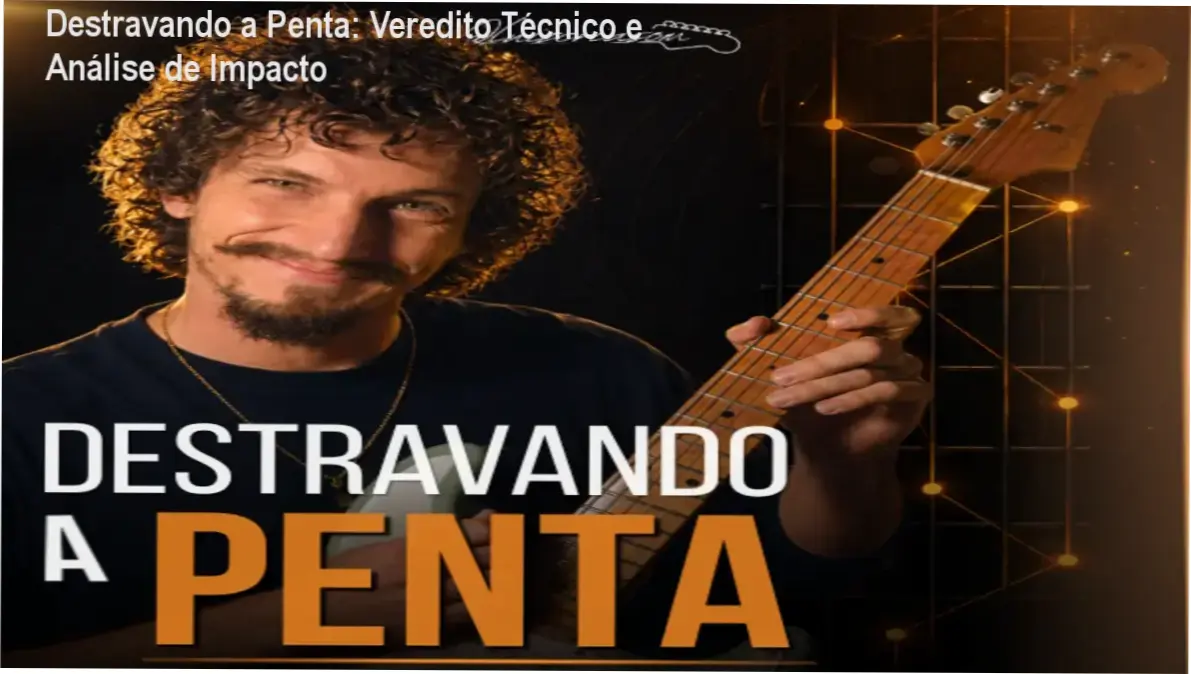 Guitarrista aplicando as técnicas de improvisação do curso Destravando a Penta de Luiz Arruda