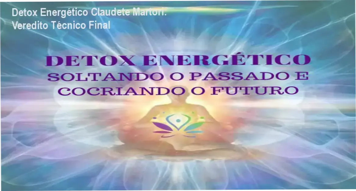 Representação de alinhamento de chakras e limpeza energética do método Detox Energético