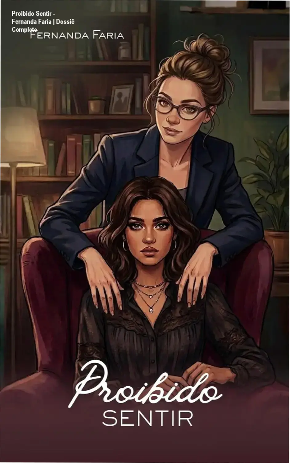 Capa do eBook Proibido Sentir de Fernanda Faria exibida em dispositivo digital