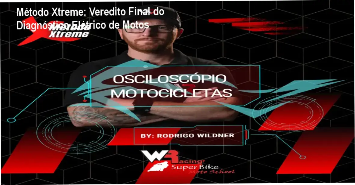 Interface do E-book Xtreme com gráficos de sinais elétricos para diagnóstico de motos com osciloscópio