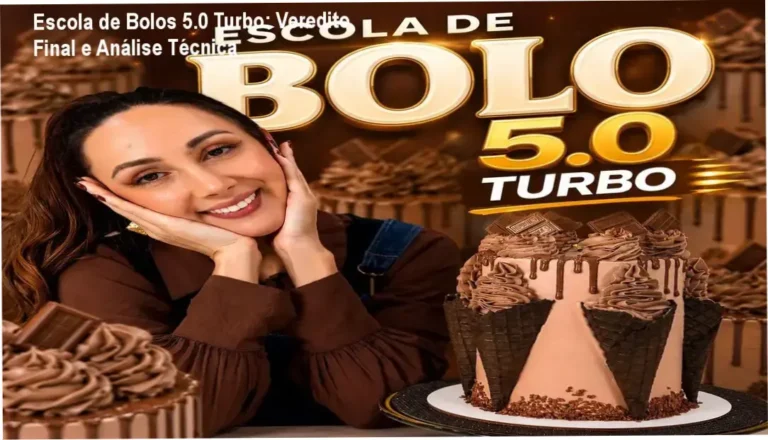 Curso Escola de Bolos 5.0 Turbo de Marrara Bortoloti com apostilas e videoaulas de confeitaria