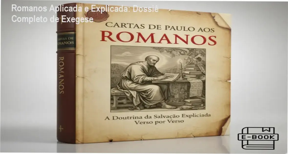 E-book Romanos Aplicada e Explicada Verso a Verso com foco em exegese bíblica e pregação expositiva
