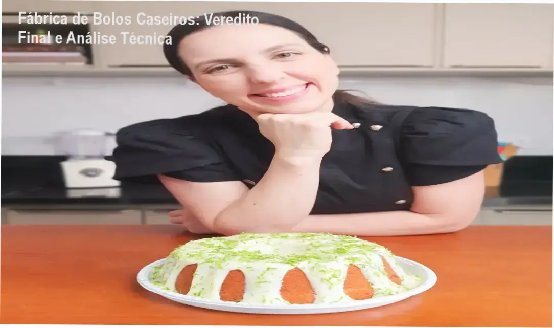 Conjunto de bolos caseiros profissionais produzidos com o método da Fábrica de Bolos Caseiros