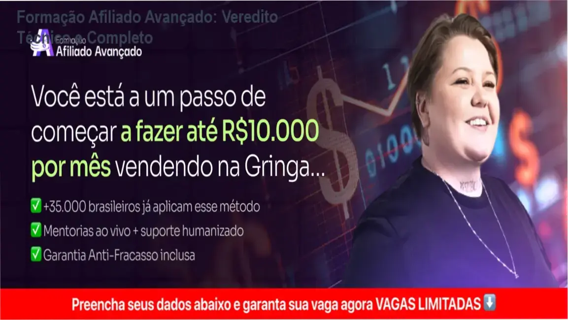 Painel de controle de vendas em dólar do método Formação Afiliado Avançado de Taynã Gauche
