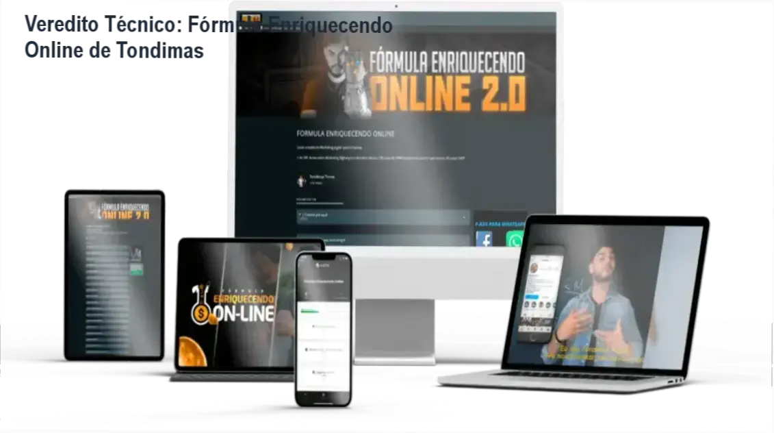 Análise detalhada do treinamento Fórmula Enriquecendo Online de Tondimas Tôrres